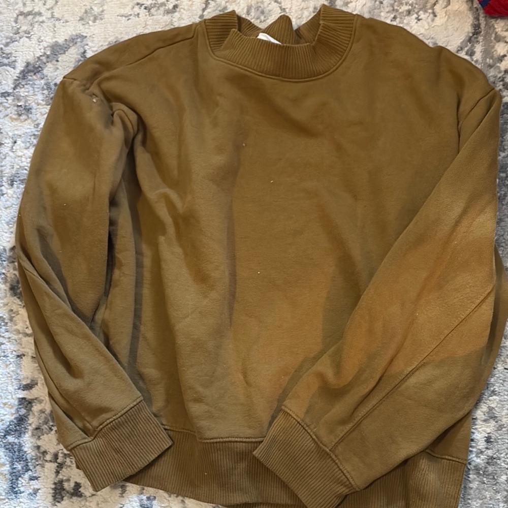 A New Day Brown Sweatshirt Classic Crewneck
